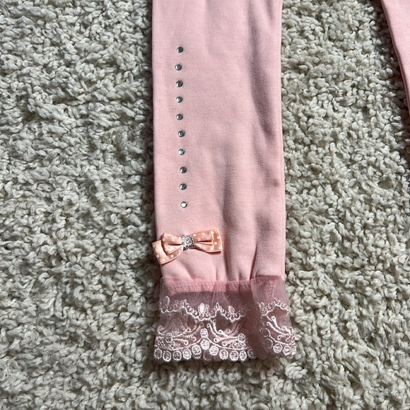 GIRLS ML KIDS LEGGINGS SIZE 4-5 PINK PREOWNED - Picture 2 of 8